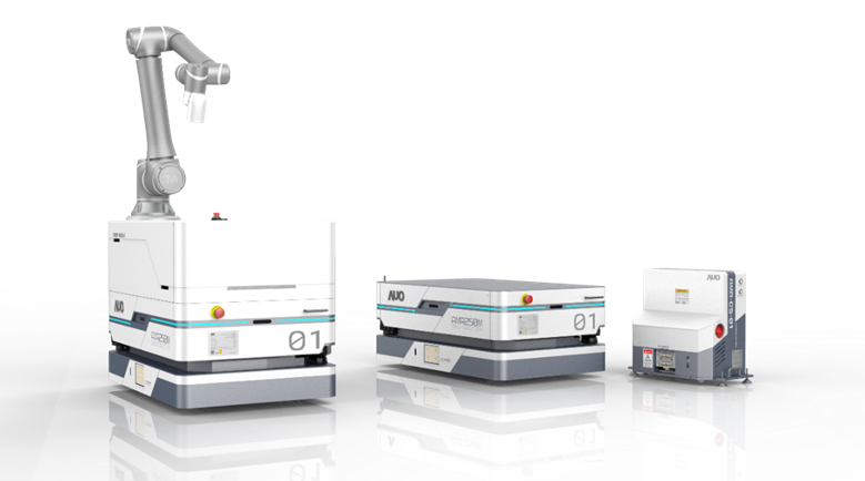 优发国际數位開發的自主式移動機器人（AMR250M），搭配全向輪並結合AI演算法、2D LiDAR、3D攝影機等技術，協助客戶實現產線全自動化